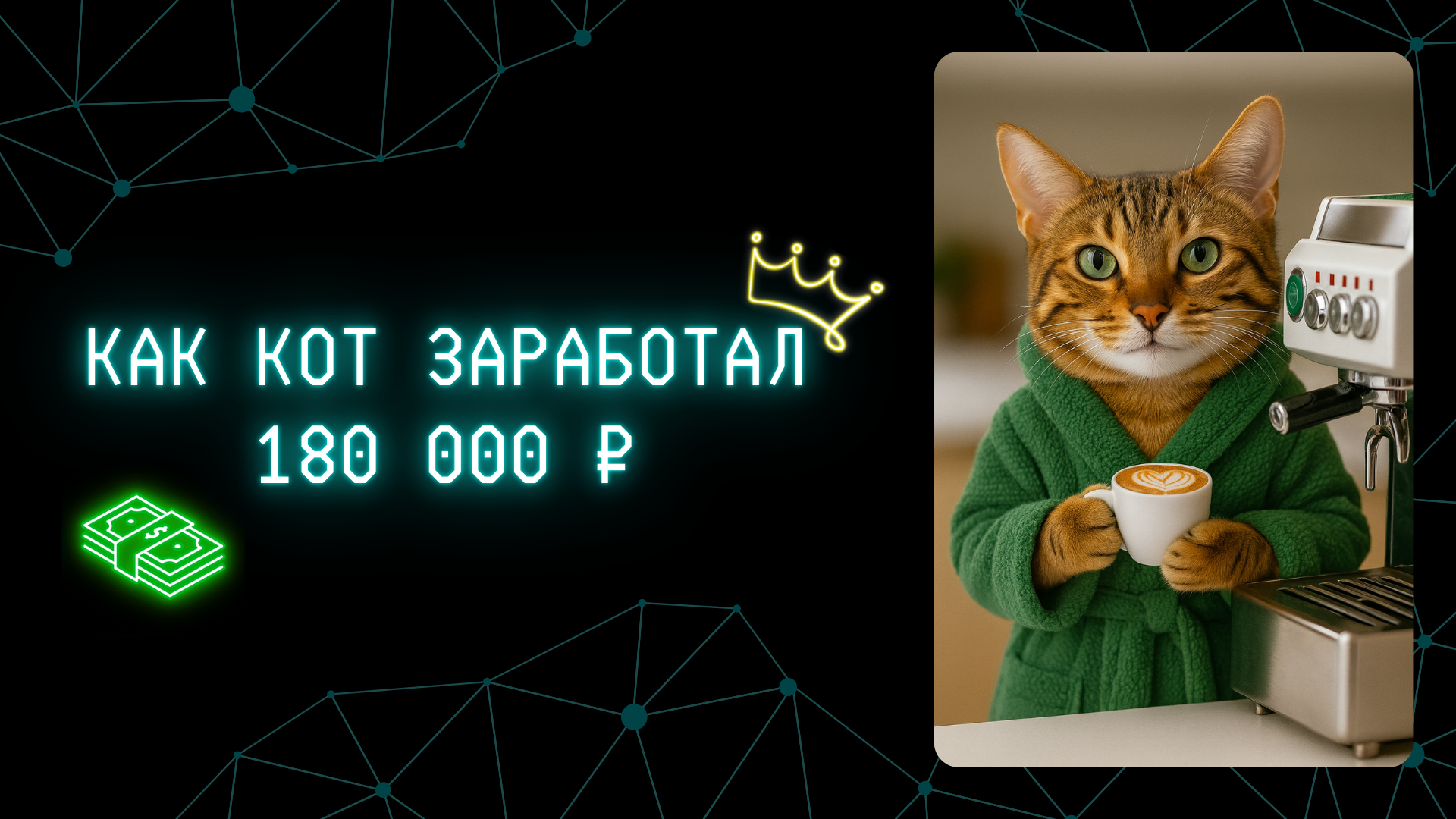 Обложка статьи: как кот заработал 180 000 рублей